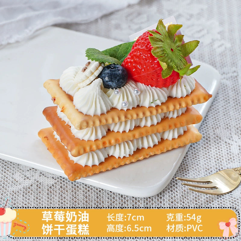 Simulated Cake Fake Ice Cream Model Decoration Decoration Props Toy Wedding Celebration Dessert Cabinet Scene Layout Photo