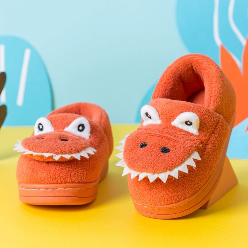 Winter Crocodile Children's Cotton Slippers