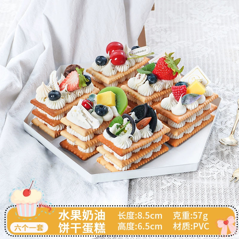 Simulated Cake Fake Ice Cream Model Decoration Decoration Props Toy Wedding Celebration Dessert Cabinet Scene Layout Photo