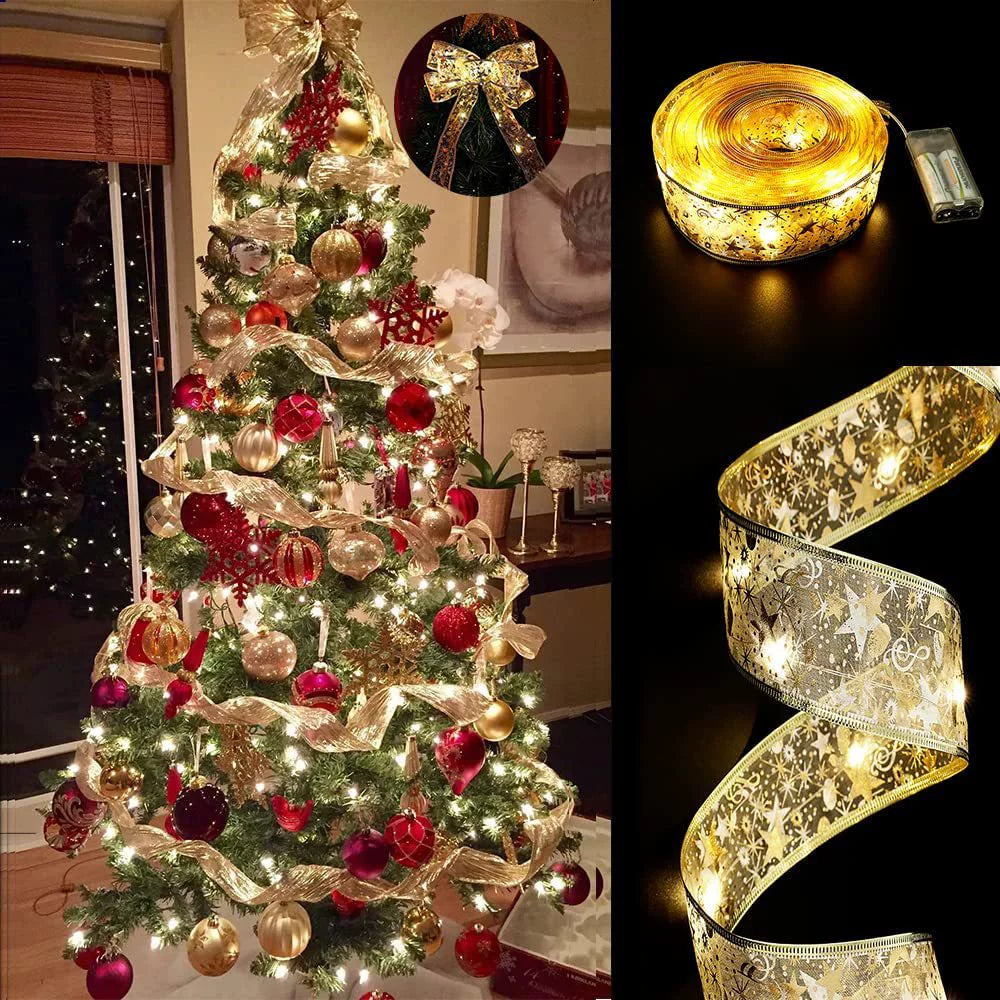 Santa Claus Lighting Led Small Lighting Chain Colored Lights Christmas Lights Wrought Iron Christmas Decorative Lights Christmas Tree Lamp String Lighting Chain
