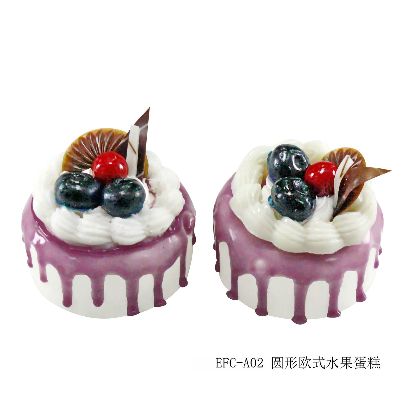 1Pcs Artificial Fruit Cakes Dessert Dessert Shop Fake Food Photography Food Simulation Cake Model Kitchen Tea Table Decoration
