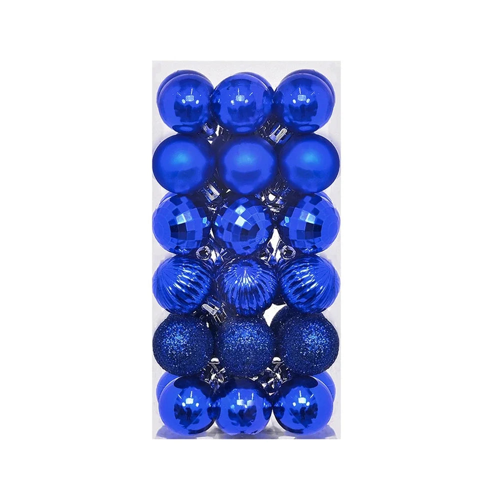 36Pcs Christmas Balls New Year Party Decoration Xmas Tree Ornaments Christmas Hanging Ornament Home Decor Gifts Navidad