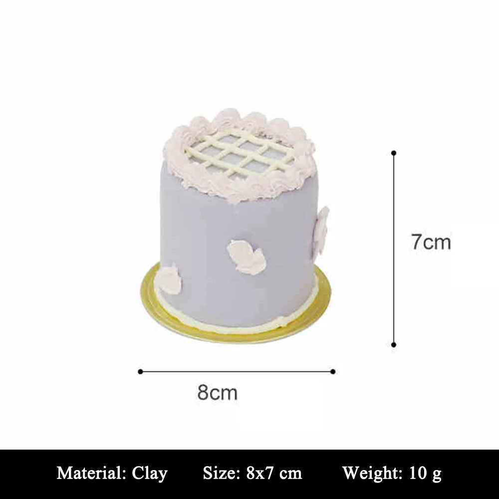 showcase display cabinet bakery dessert house cake shop store decoration artificial simulation Happy Birthday Mini Cake Model
