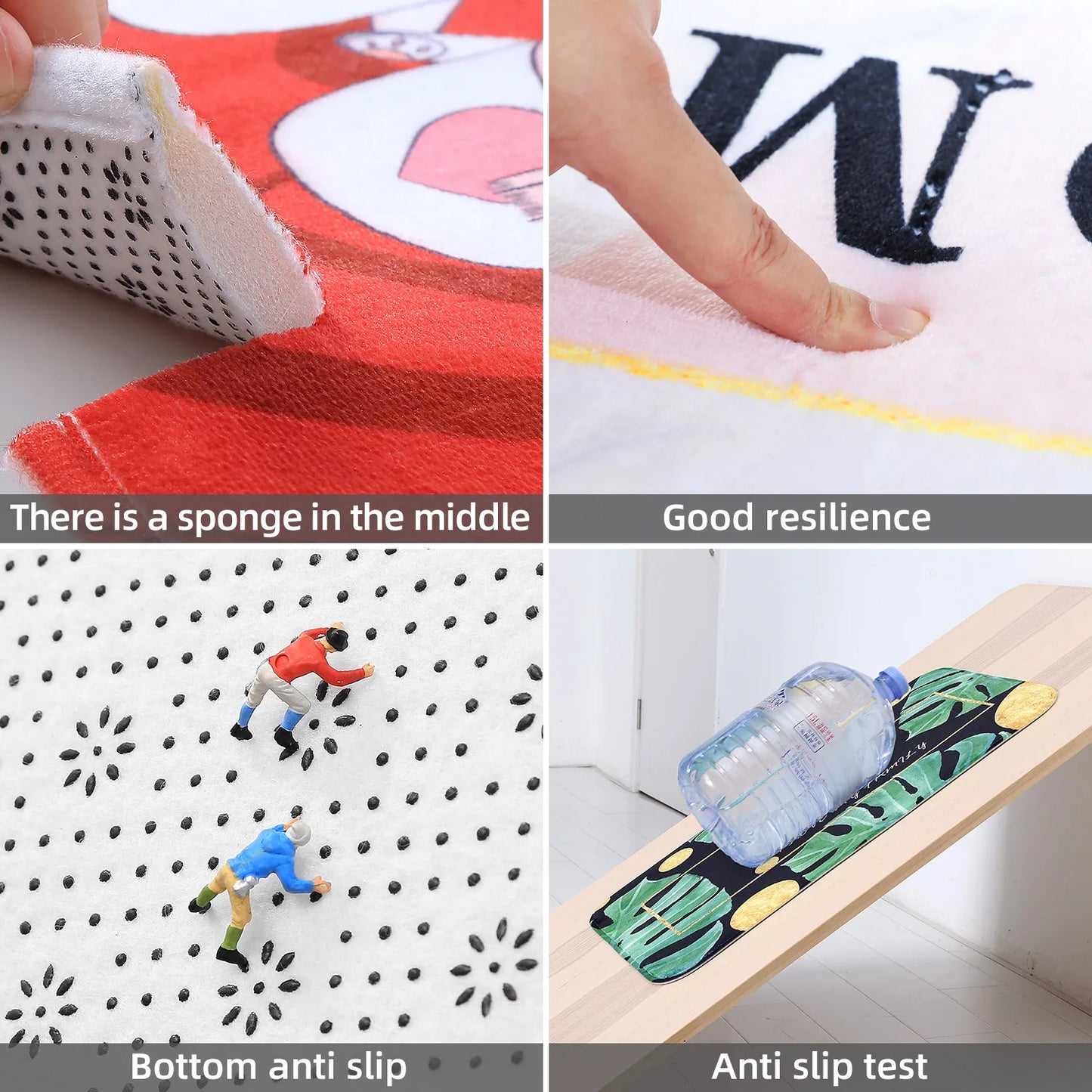 Multi-purpose Sponge Water Absorption Mat: Kitchen, Bathroom Bathroom Anti-skid, Moisture Absorption, Machine Washable Carpet