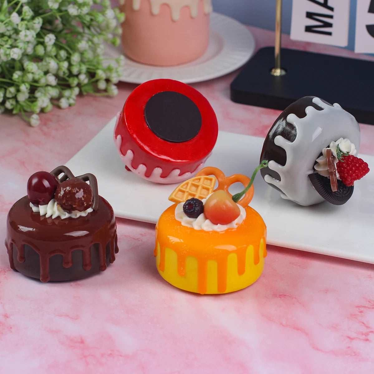 1PC Artificial Cake Dessert Wedding Party Decoration Cake Decoration Photography Professional Food Simulation Cake Model QTG009