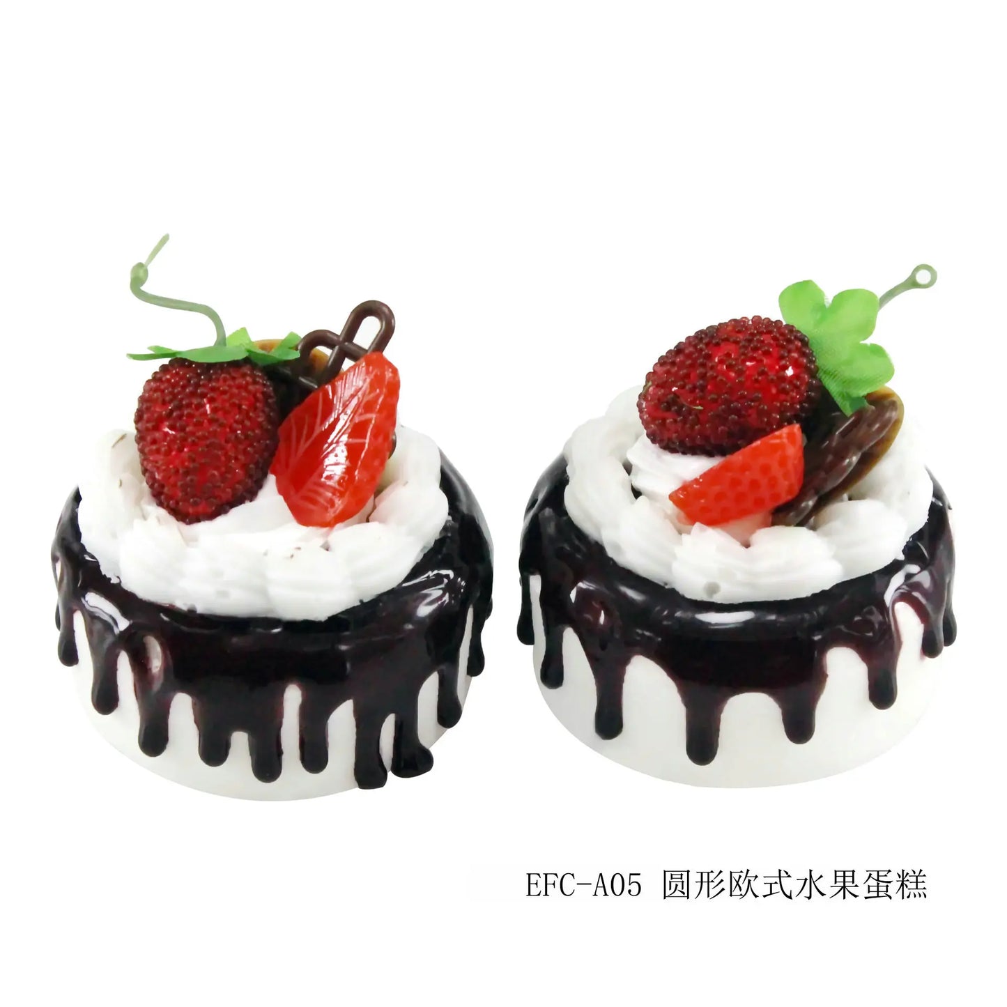1Pcs Artificial Fruit Cakes Dessert Dessert Shop Fake Food Photography Food Simulation Cake Model Kitchen Tea Table Decoration
