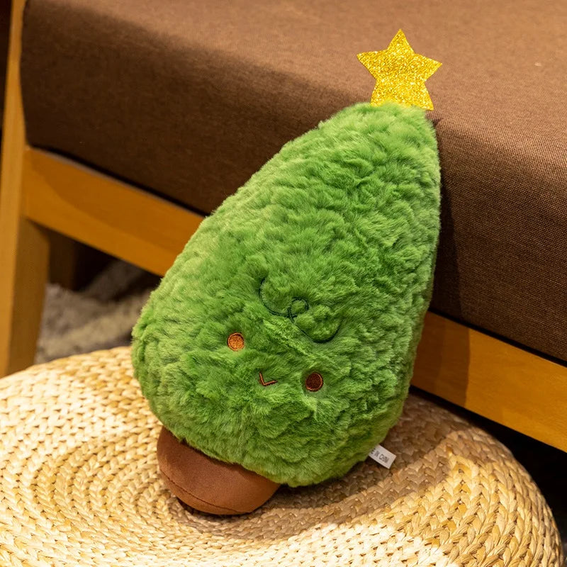 Cartoon Hot Sale Christmas Tree Plush Doll Pillow Gingerbread Man Garland House Plush Toy Home Decor Christmas Gift For Kids