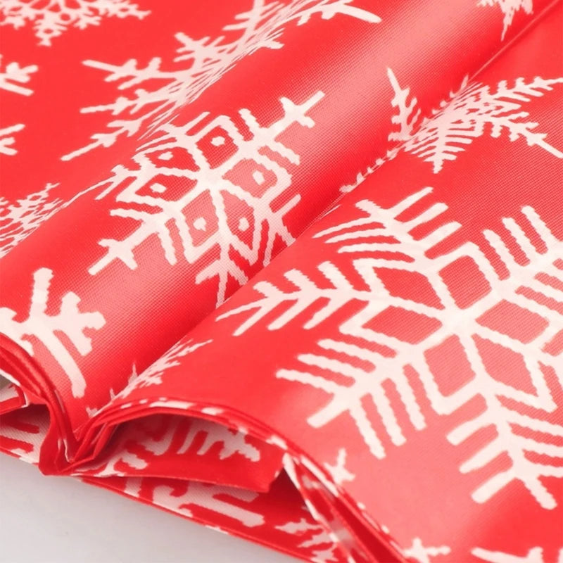 Christmas Dining Table Cover Plastic Tablecloth Table Decoration Party Supplies Dropship