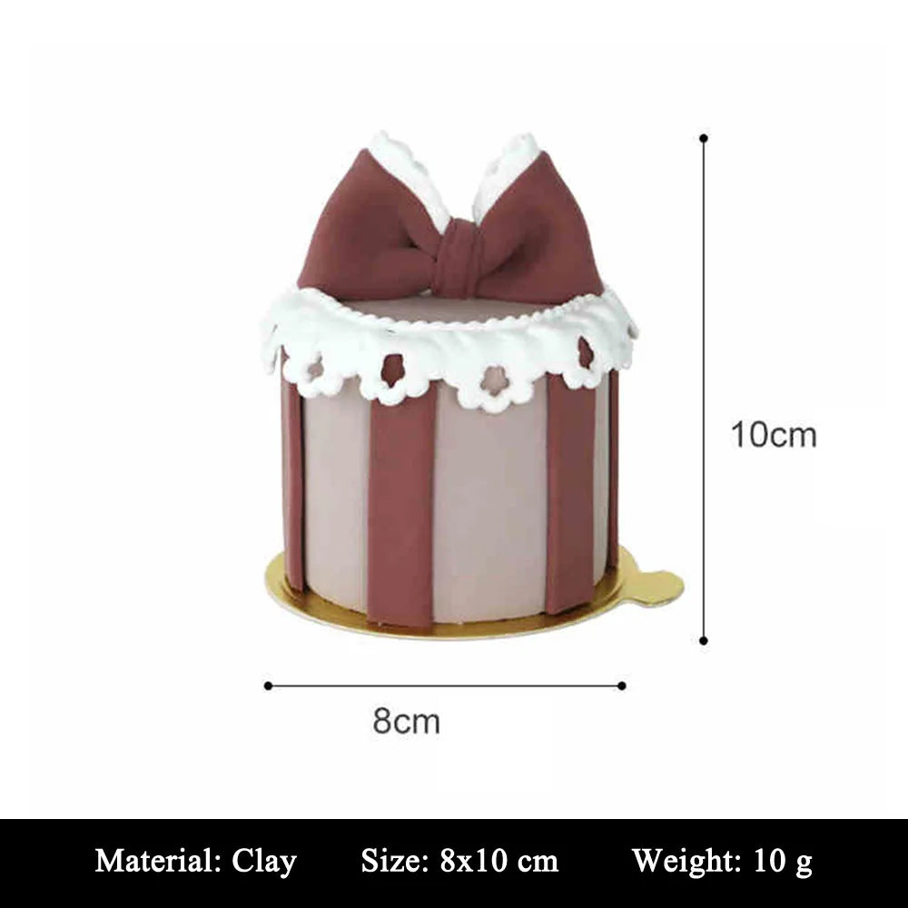 showcase display cabinet bakery dessert house cake shop store decoration artificial simulation Happy Birthday Mini Cake Model
