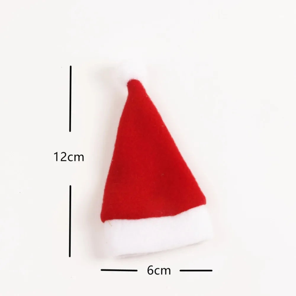 1PC Mini Knitting Hats Wine Bottle Stopper Christmas Tree Ornaments Finger Toys Doll Cap DIY Handmade Sewing Crafts Materials