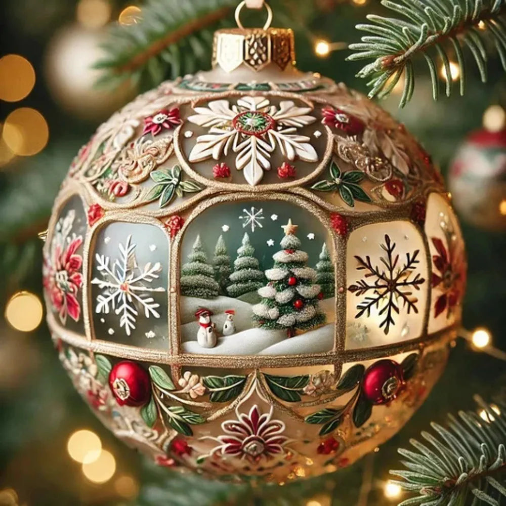 Fairy Tale Planet Christmas Tree Decoration Multifunction Acrylic Flat Christmas Character Pendant Durable Material Decorative