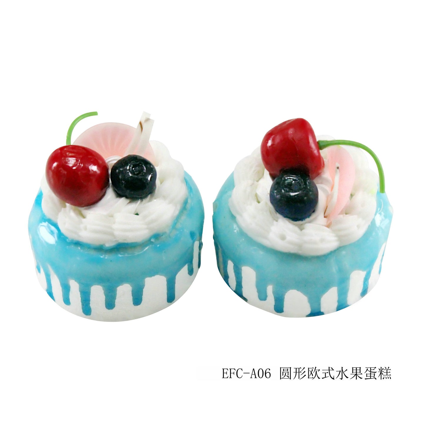1Pcs Artificial Fruit Cakes Dessert Dessert Shop Fake Food Photography Food Simulation Cake Model Kitchen Tea Table Decoration