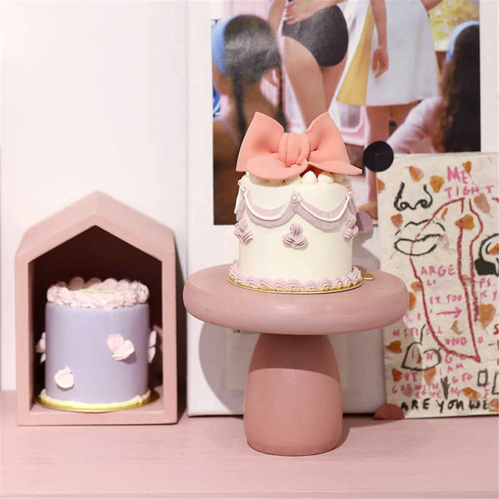 showcase display cabinet bakery dessert house cake shop store decoration artificial simulation Happy Birthday Mini Cake Model