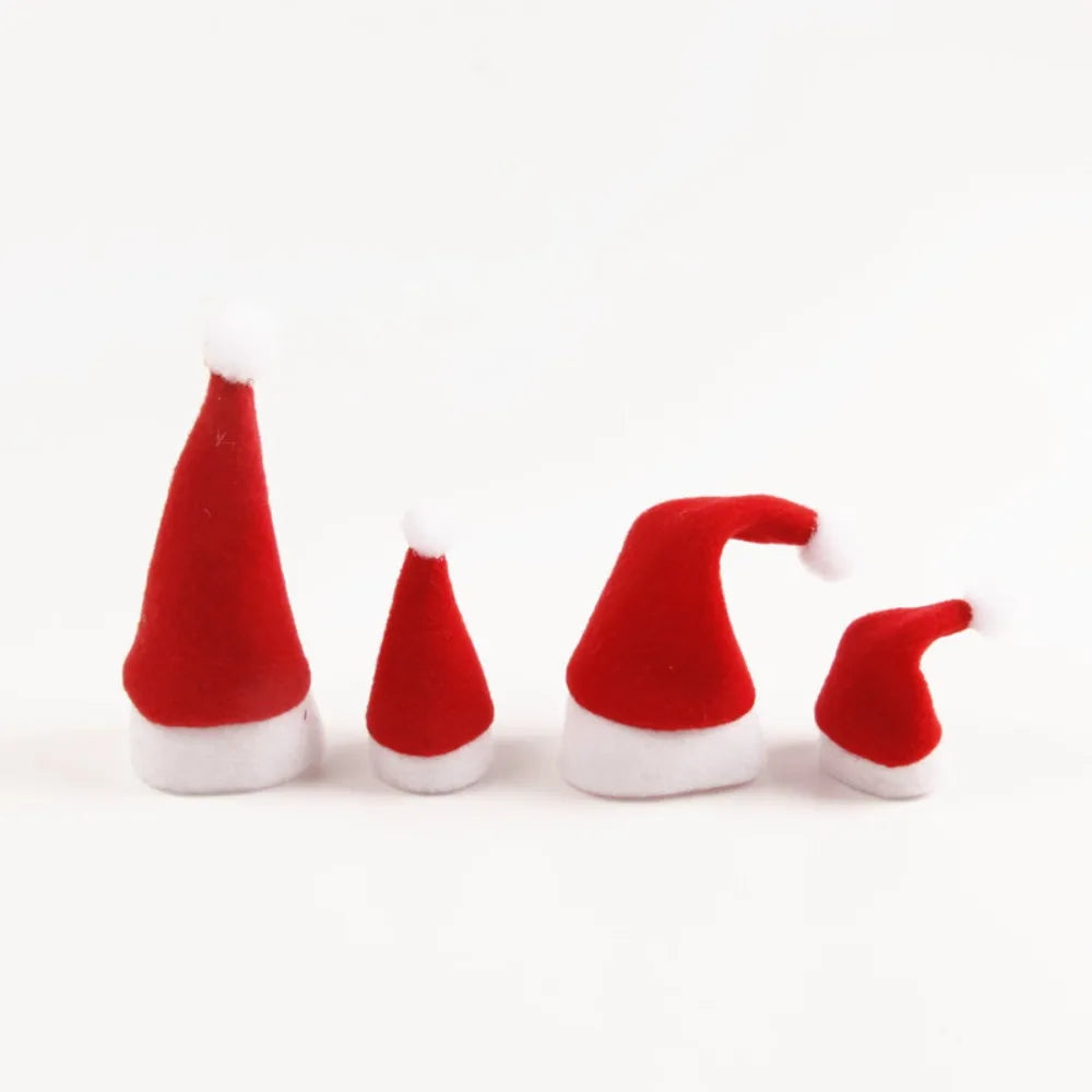 1PC Mini Knitting Hats Wine Bottle Stopper Christmas Tree Ornaments Finger Toys Doll Cap DIY Handmade Sewing Crafts Materials