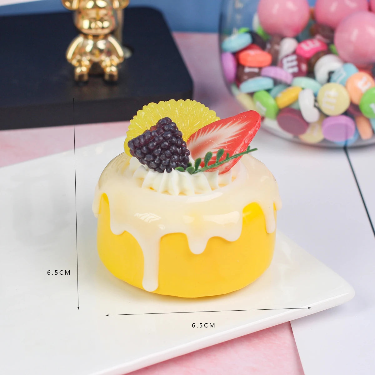 1PC Artificial Cake Dessert Wedding Party Decoration Cake Decoration Photography Professional Food Simulation Cake Model QTG009