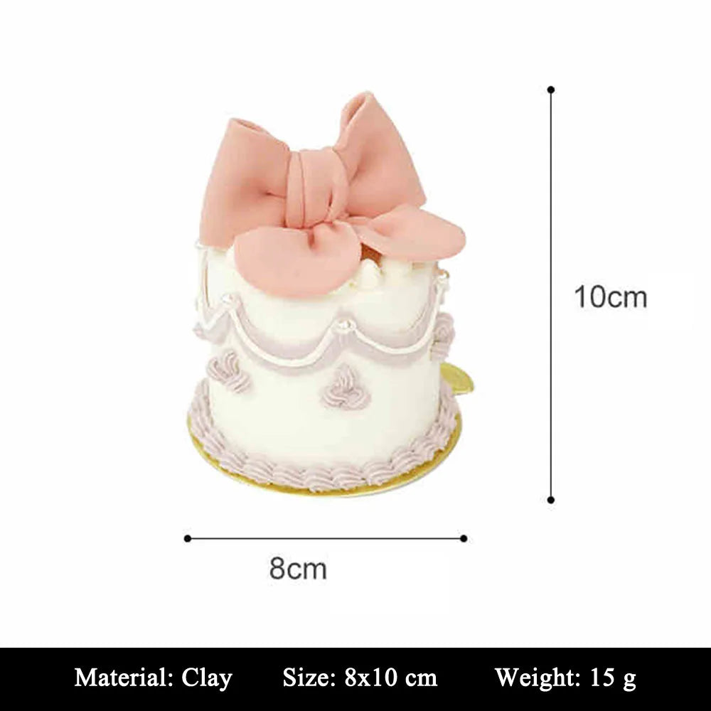 showcase display cabinet bakery dessert house cake shop store decoration artificial simulation Happy Birthday Mini Cake Model