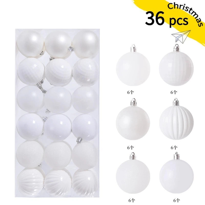 1Box 3/4cm Christmas Balls Christmas Tree Ornaments Xmas Hanging Tree Pendants Home Party Christmas Tree Decor New Year Gifts