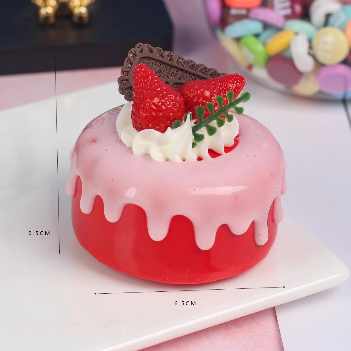 1PC Artificial Cake Dessert Wedding Party Decoration Cake Decoration Photography Professional Food Simulation Cake Model QTG009