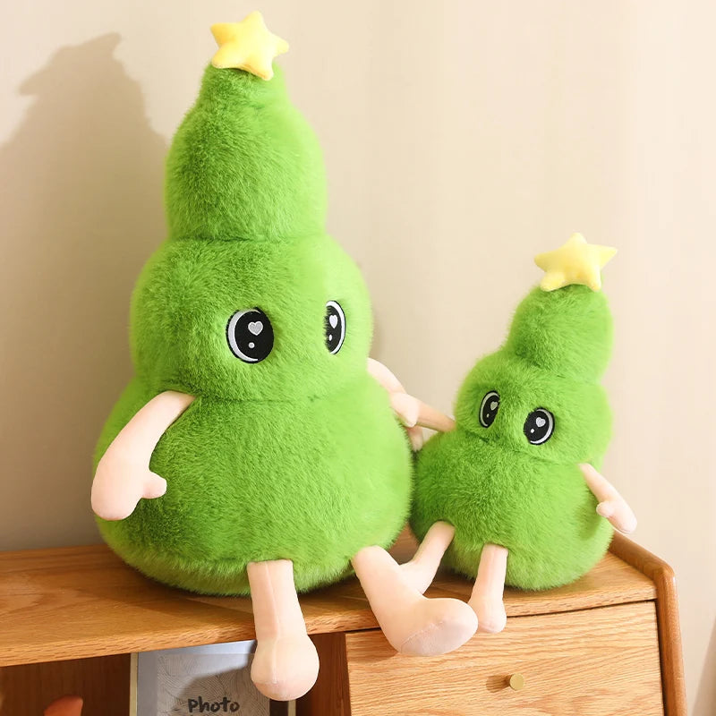 Cartoon Hot Sale Christmas Tree Plush Doll Pillow Gingerbread Man Garland House Plush Toy Home Decor Christmas Gift For Kids
