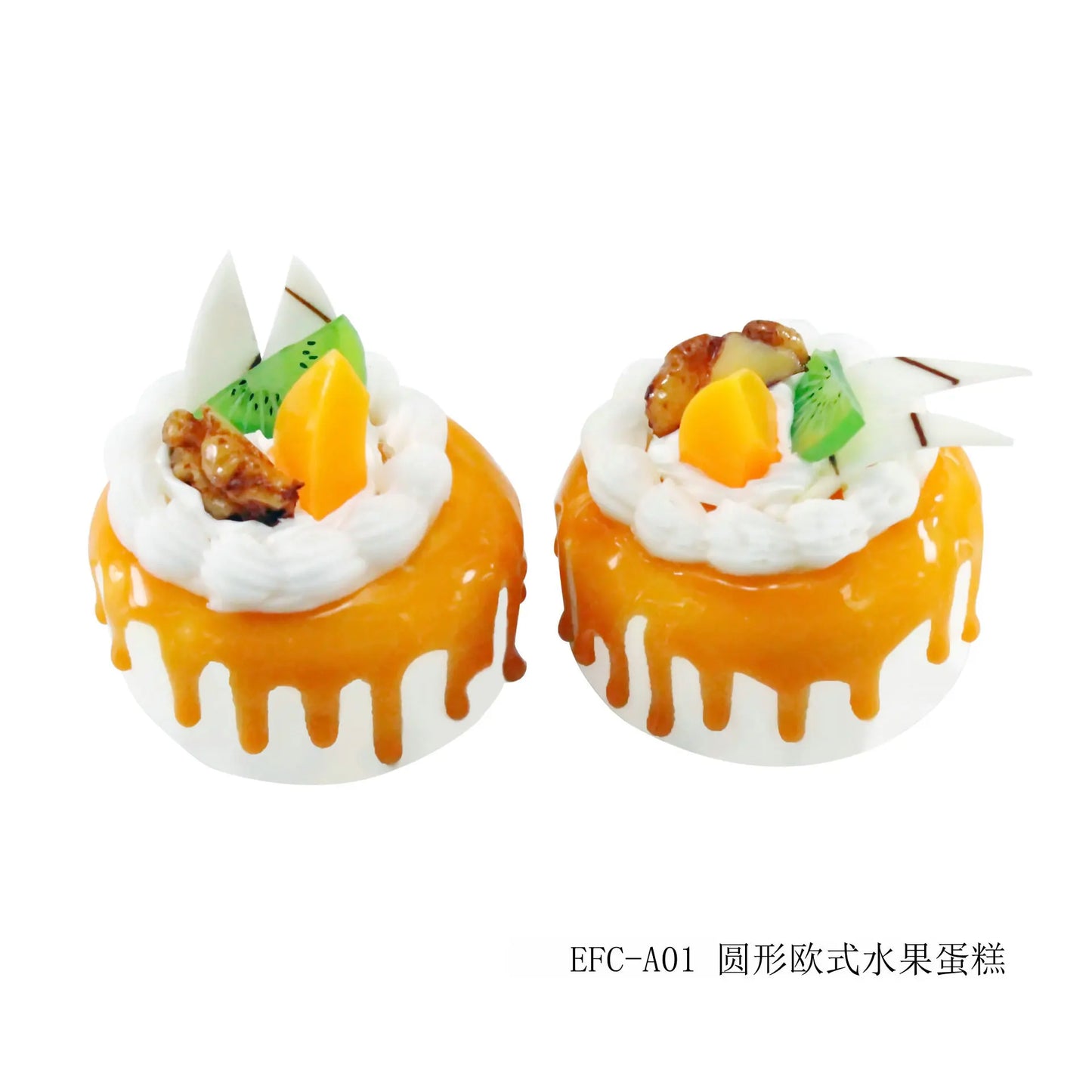1Pcs Artificial Fruit Cakes Dessert Dessert Shop Fake Food Photography Food Simulation Cake Model Kitchen Tea Table Decoration