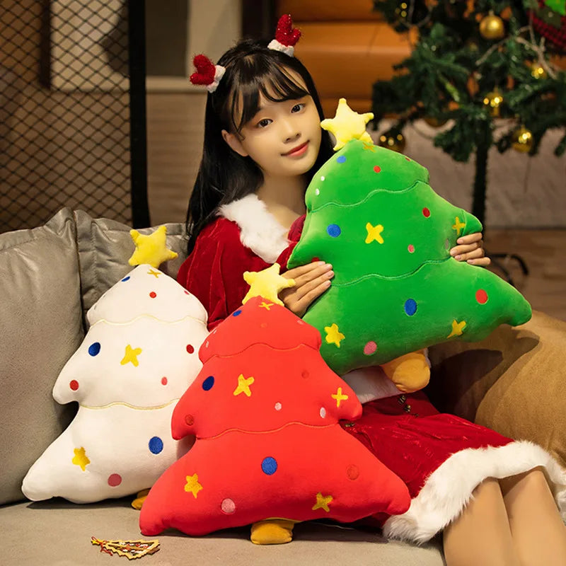 Cartoon Hot Sale Christmas Tree Plush Doll Pillow Gingerbread Man Garland House Plush Toy Home Decor Christmas Gift For Kids