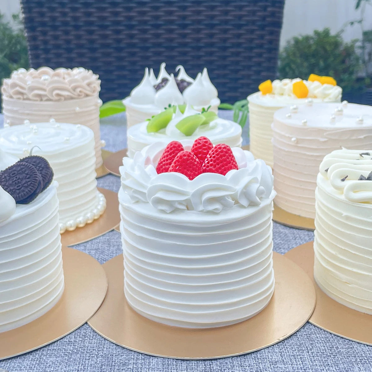 A 2-inch Simulated Cake Model Fake Fruit Creative Cream Style Cake Shop Decoration Holiday Party, Birthday Gift