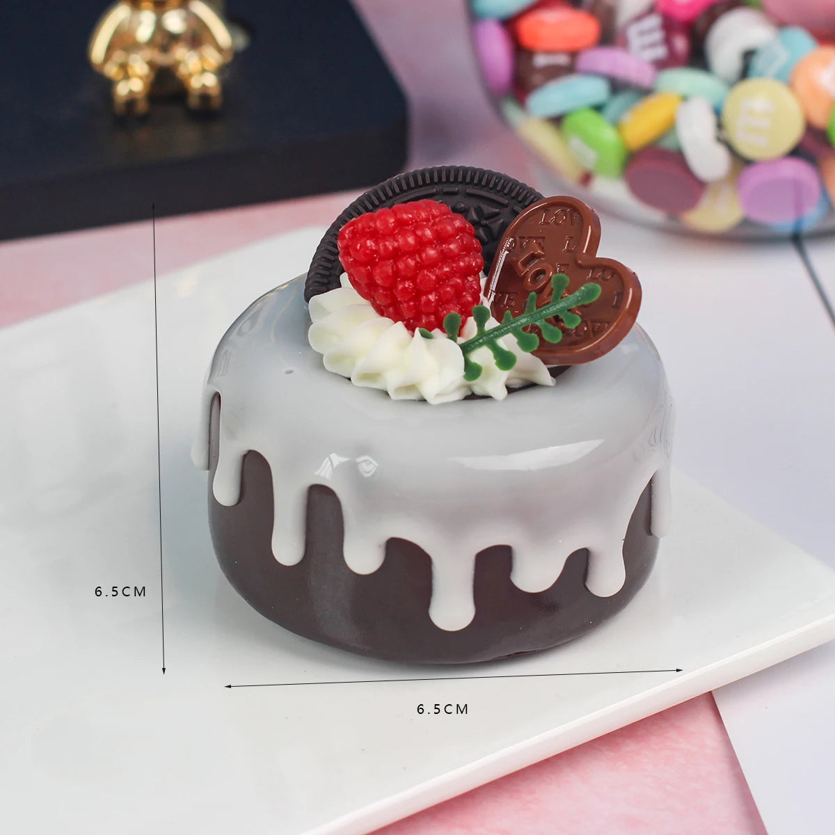 1PC Artificial Cake Dessert Wedding Party Decoration Cake Decoration Photography Professional Food Simulation Cake Model QTG009