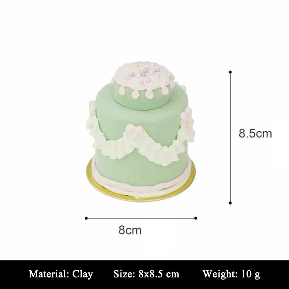 showcase display cabinet bakery dessert house cake shop store decoration artificial simulation Happy Birthday Mini Cake Model
