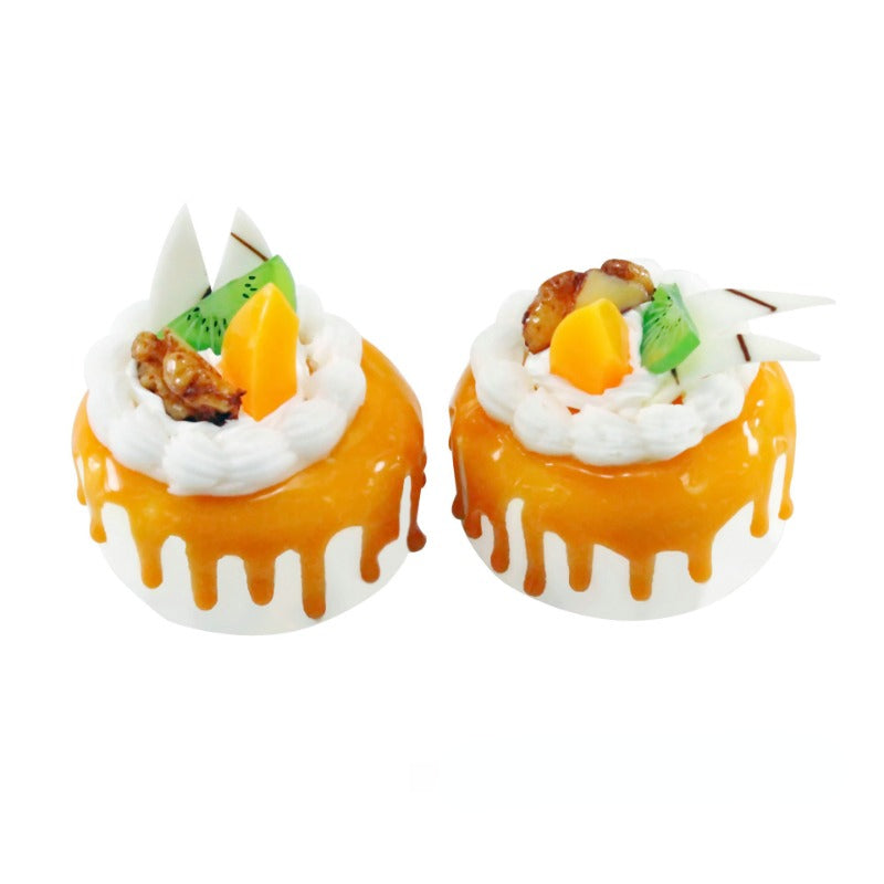 1Pcs Artificial Fruit Cakes Dessert Dessert Shop Fake Food Photography Food Simulation Cake Model Kitchen Tea Table Decoration