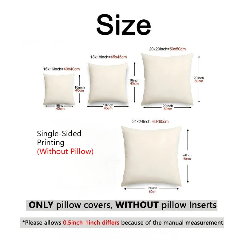 Christmas Red Pillows with Snowflakes and Trees Square polyester pillowcase, modern sofa decorative cushion cover