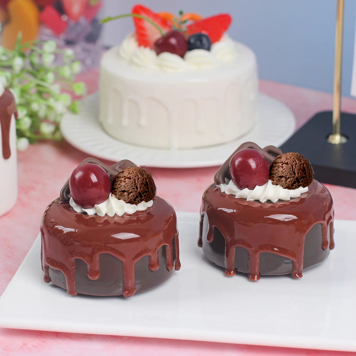 1PC Artificial Cake Dessert Wedding Party Decoration Cake Decoration Photography Professional Food Simulation Cake Model QTG009
