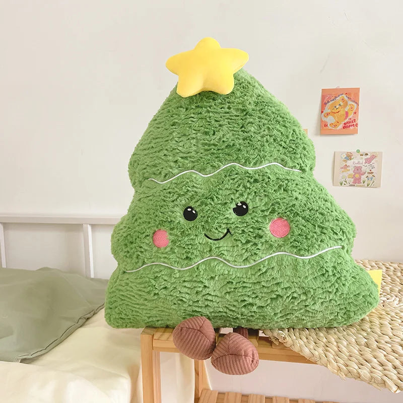 Cartoon Hot Sale Christmas Tree Plush Doll Pillow Gingerbread Man Garland House Plush Toy Home Decor Christmas Gift For Kids