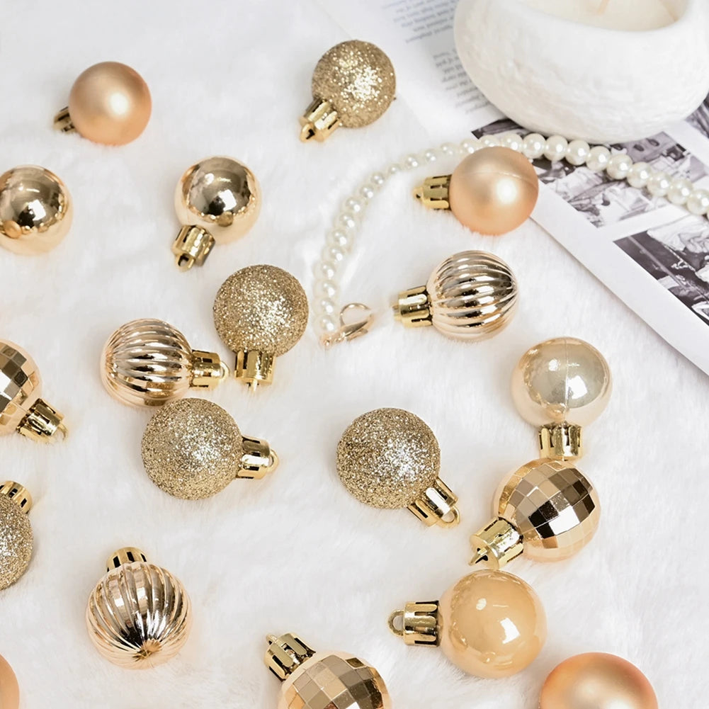 36Pcs Christmas Balls New Year Party Decoration Xmas Tree Ornaments Christmas Hanging Ornament Home Decor Gifts Navidad