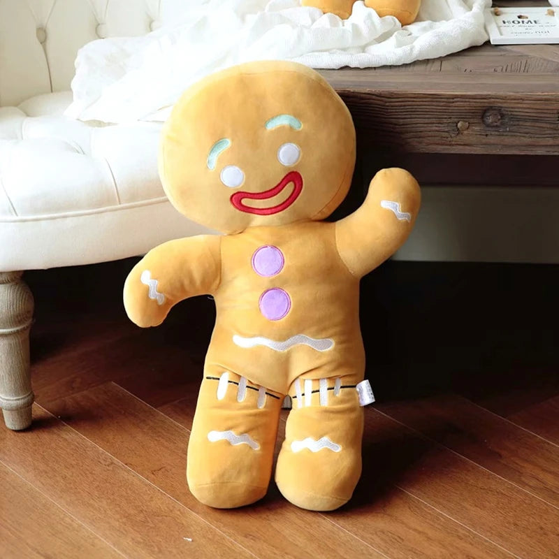 Cute Gingerbread Man Elk Santa Claus Doll Chirstmas Gifts Soft Sofa Cushion Pillow Christmas Xmas Ornament Home Decor Navidad