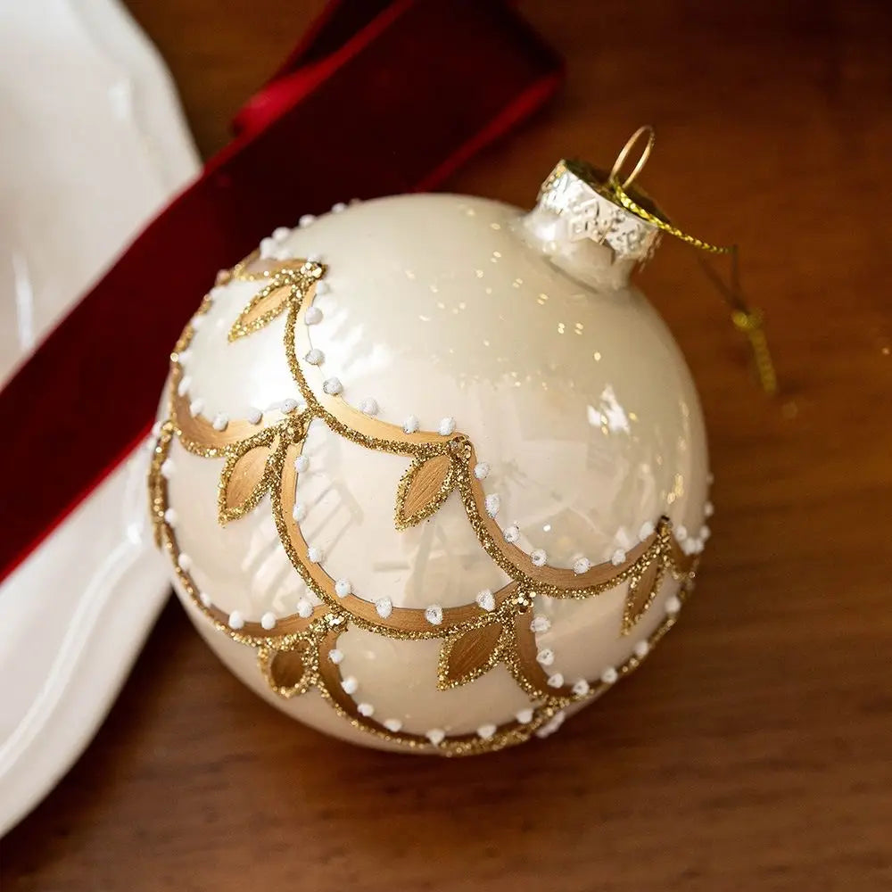 8cm Christmas Glass Ball Christmas Baubles for Tree Decorations Shatterproof Reusable Hanging Balls New Year Xmas Home Decor