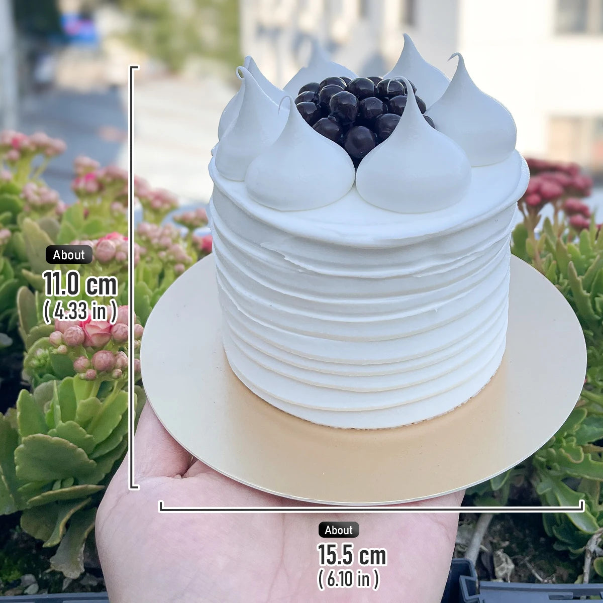 A 2-inch Simulated Cake Model Fake Fruit Creative Cream Style Cake Shop Decoration Holiday Party, Birthday Gift
