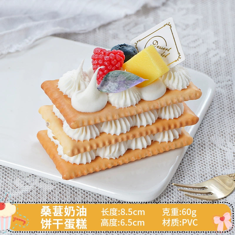 Simulated Cake Fake Ice Cream Model Decoration Decoration Props Toy Wedding Celebration Dessert Cabinet Scene Layout Photo