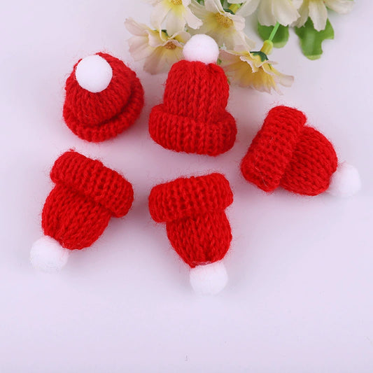 DIY Wool Toy Mini Scarf Small Hat Christmas