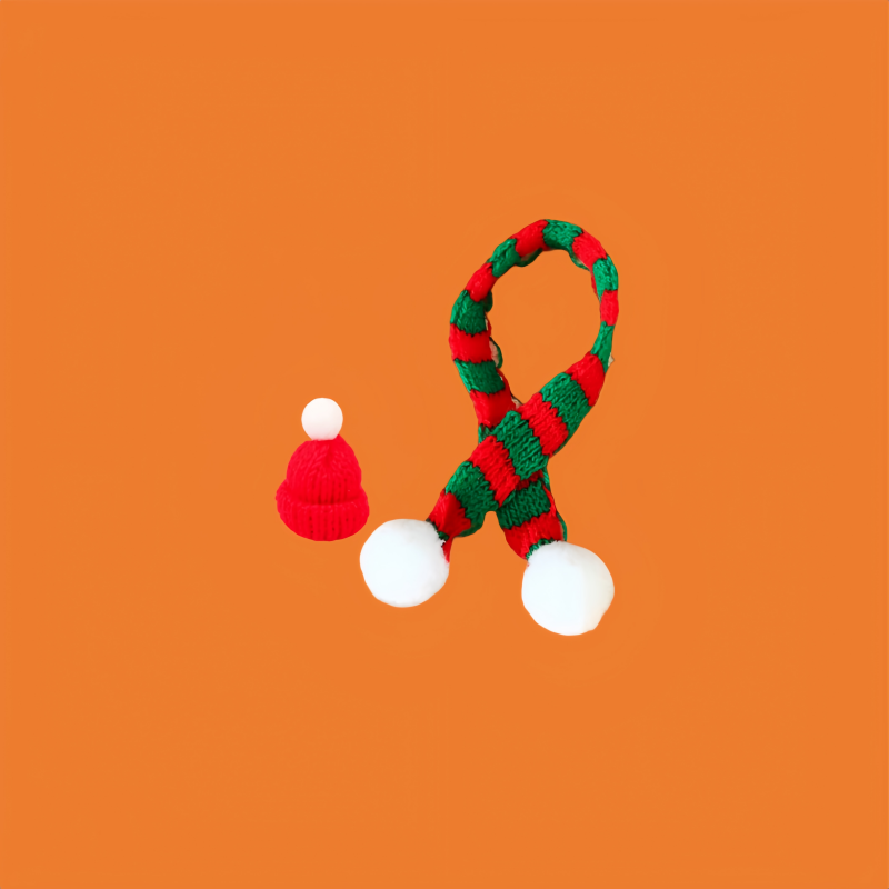 DIY Wool Toy Mini Scarf Small Hat Christmas