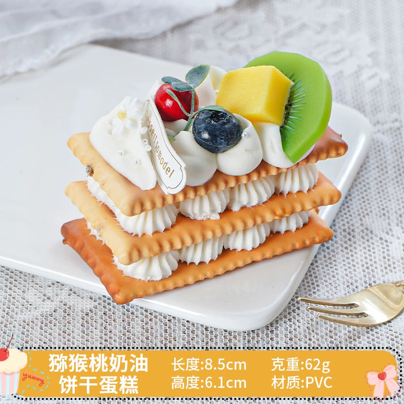 Simulated Cake Fake Ice Cream Model Decoration Decoration Props Toy Wedding Celebration Dessert Cabinet Scene Layout Photo