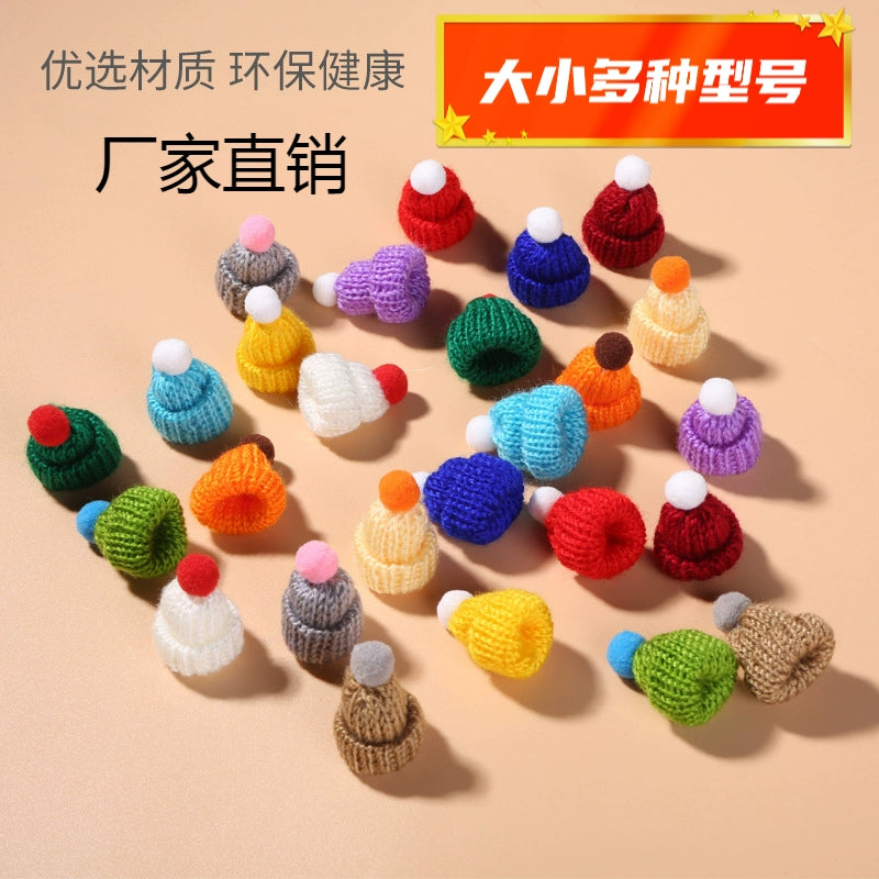 DIY Wool Toy Mini Scarf Small Hat Christmas