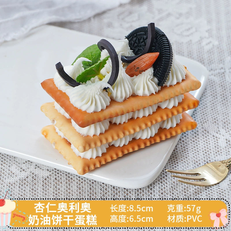 Simulated Cake Fake Ice Cream Model Decoration Decoration Props Toy Wedding Celebration Dessert Cabinet Scene Layout Photo