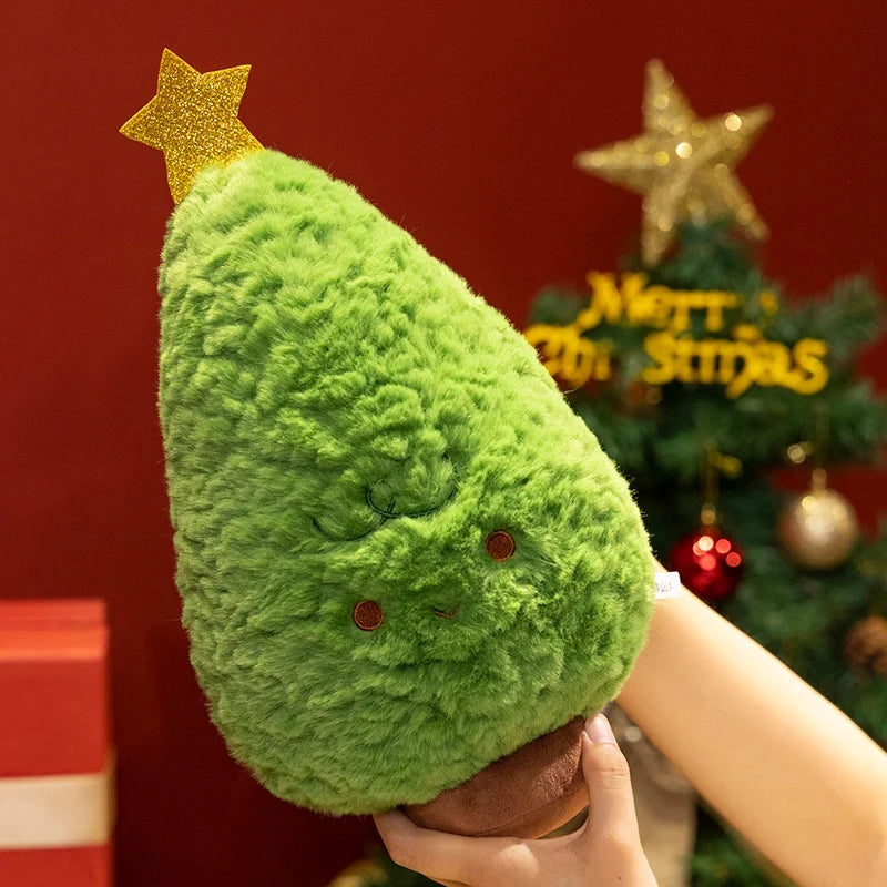 Cartoon Hot Sale Christmas Tree Plush Doll Pillow Gingerbread Man Garland House Plush Toy Home Decor Christmas Gift For Kids