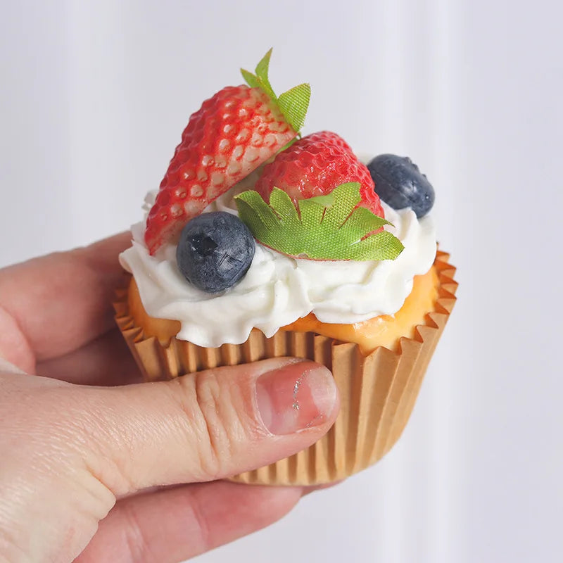 Simulation Cake Artificial Fruit Cakes Dessert Fake Food Bread Decoration Photography Props Display Ornament Kids Toys