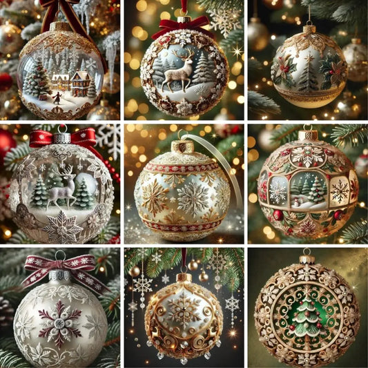 Fairy Tale Planet Christmas Tree Decoration Multifunction Acrylic Flat Christmas Character Pendant Durable Material Decorative