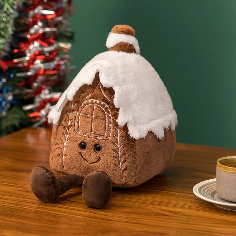 Cartoon Hot Sale Christmas Tree Plush Doll Pillow Gingerbread Man Garland House Plush Toy Home Decor Christmas Gift For Kids