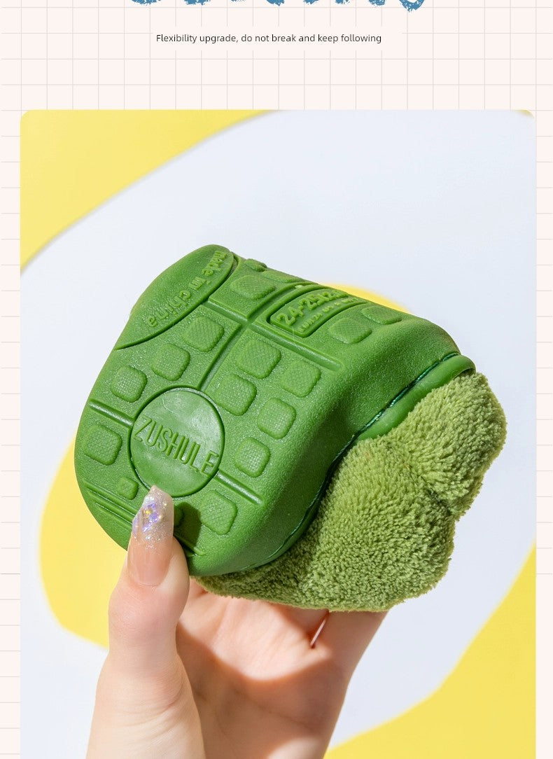 Winter Crocodile Children's Cotton Slippers