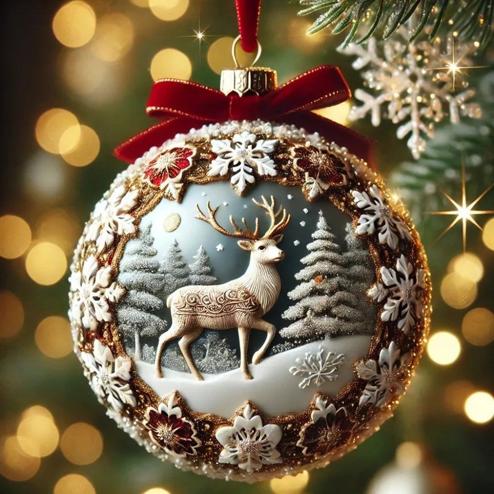 Fairy Tale Planet Christmas Tree Decoration Multifunction Acrylic Flat Christmas Character Pendant Durable Material Decorative