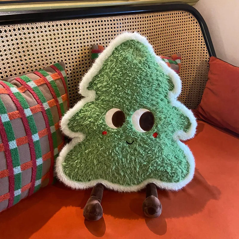 Cartoon Hot Sale Christmas Tree Plush Doll Pillow Gingerbread Man Garland House Plush Toy Home Decor Christmas Gift For Kids
