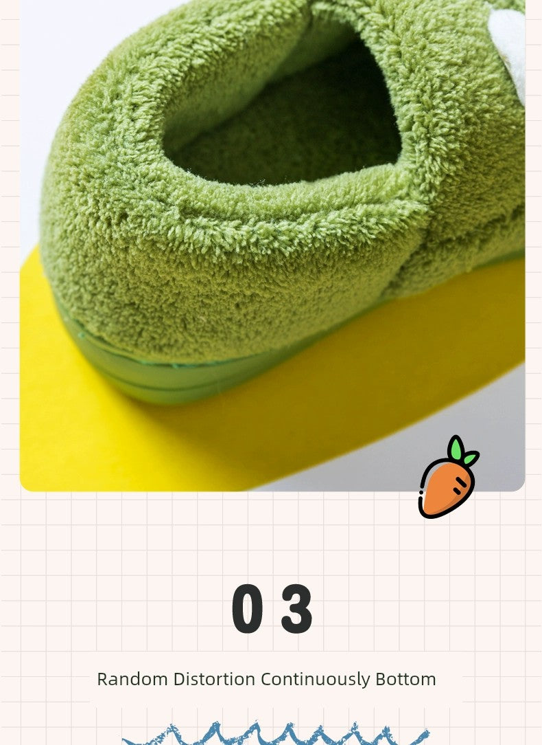 Winter Crocodile Children's Cotton Slippers